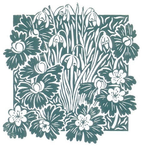 'Snowdrops and Winter Aconites' (green)