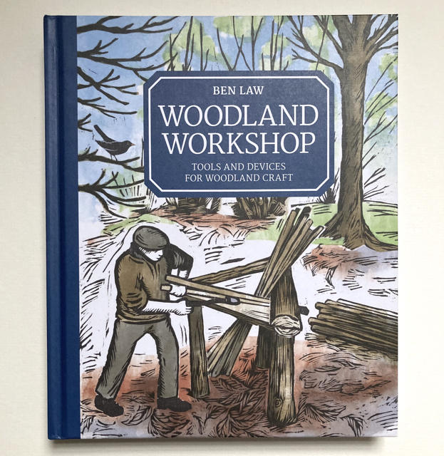 Woodland Workshop (GMC Publications) cover illustration, woodcut/digital